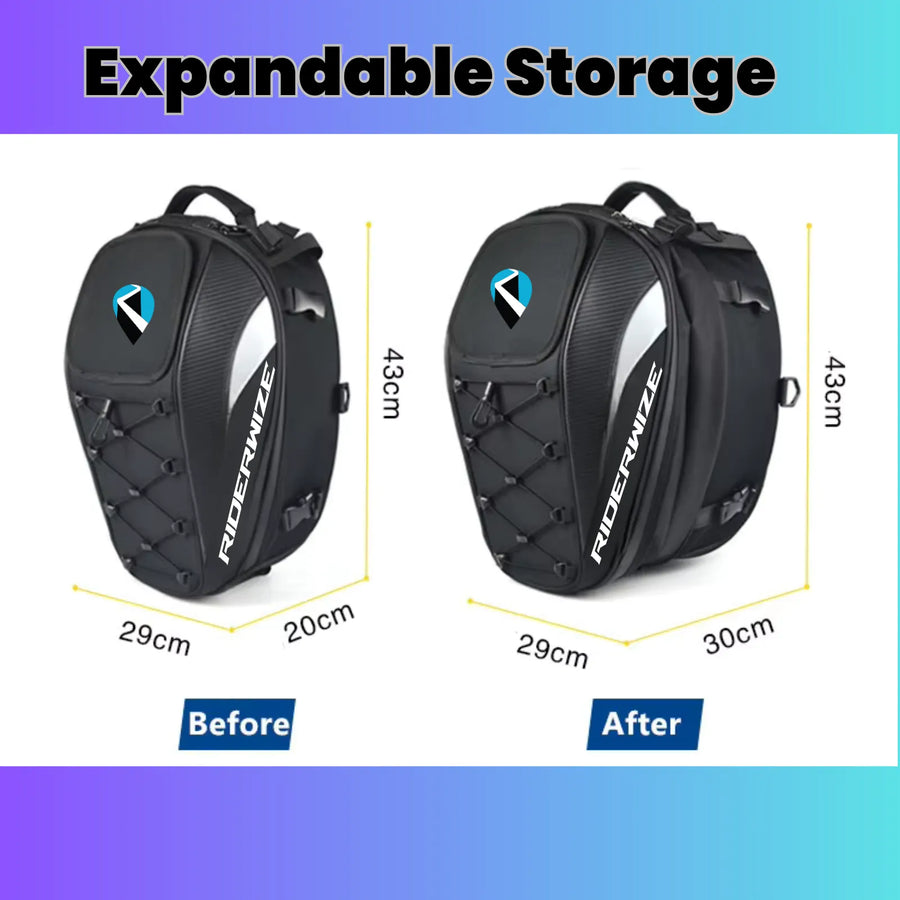 25L Expandable Motor biike Tailbag 